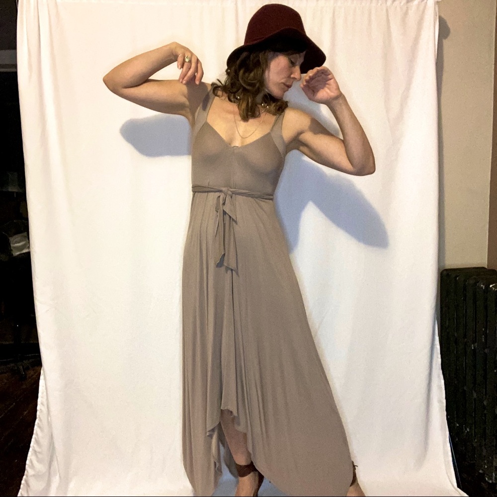 Free People Taupe/Pink Convertible Dress XS/S
